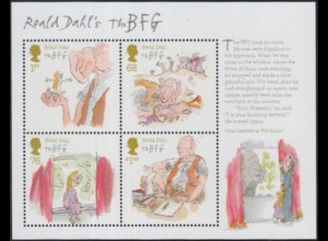 Großbritannien Mi.Nr. Block 71 Roald Dahl, Illustr. zu Sophiechen und der Riese