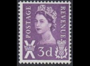 GB-Schottland Mi.Nr. 1x Freim.Königin Elisabeth II (3)