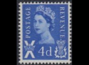 GB-Schottland Mi.Nr. 4y Freim.Königin Elisabeth II (4)