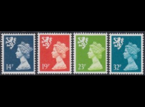 GB-Schottland Mi.Nr. 49-52 Freim.Königin Elisabeth II (4 Werte)