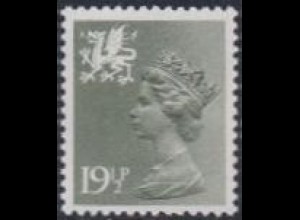 GB-Wales Mi.Nr. 37A Freim.Königin Elisabeth II (19 1/2)