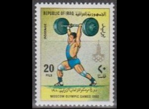 Irak Mi.Nr. 1049 Olympische Sommerspiele Moskau, Gewichtheben (20)
