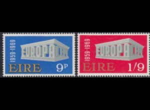 Irland Mi.Nr. 230-31 Europa 69, EUROPA+CEPT in Tempelform (2 Werte)