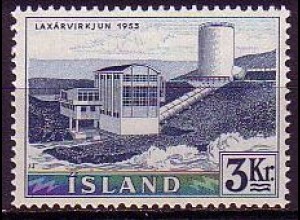 Island Mi.Nr. 309 Freim. Elektrizitätswerke, Kraftwerk Laxàr (3)