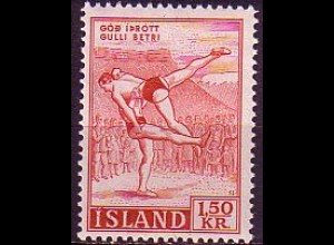 Island Mi.Nr. 314 Freim. Sport, Ringen (1,50)