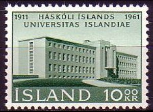 Island Mi.Nr. 358A 50 Jahre Universität, Unigebäude, gez. (10)