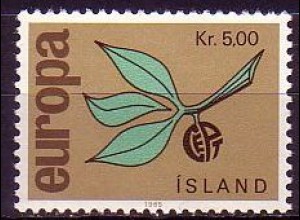 Island Mi.Nr. 395 Europa 65, Zweig mit Frucht (5)