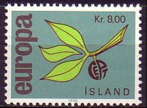 Island Mi.Nr. 396 Europa 65, Zweig mit Frucht (8)