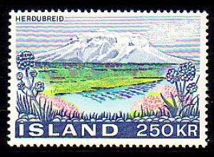 Island Mi.Nr. 460 Freim. Landschaften, Vulkanberg Herdubreid (250)