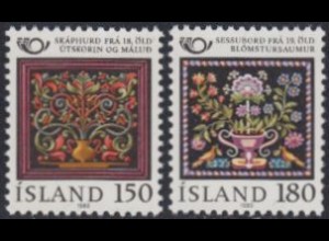 Island Mi.Nr. 556-57 NORDEN, Handwerkskunst (2 Werte)