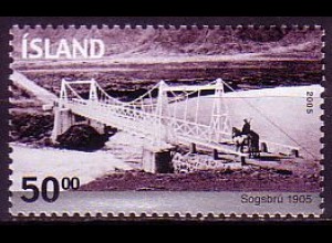 Island Mi.Nr. 1099 Brücken, Bogsbrücke, erbaut 1905 (50)