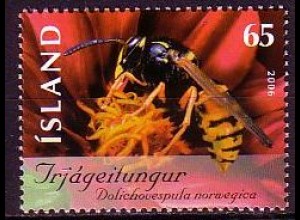 Island Mi.Nr. 1142 Insekten, Norwegische Wespe (65)