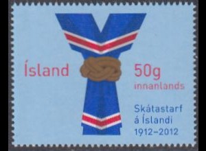 Island Mi.Nr. 1359 100Jahre Pfadfinder, Halstuch (-)