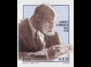 Italien Mi.Nr. 3594 Gabriele D'Annunzio, Schriftsteller, skl (0,70)
