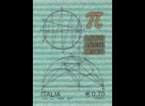 Italien Mi.Nr. 3649 2300.Geb.Archimedes, geometr.Konstruktionen, skl (0,70)