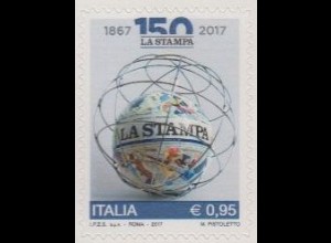 Italien MiNr. 3968 Spitzenprodukte, Tageszeitung La Stampa, skl (0,95)