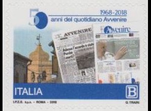 Italien MiNr. 4069 Spitzenprodukte, Tageszeitung Avvenire, Glockenturm, skl (B)