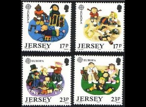 Jersey Mi.Nr. 476-479 Europa 1989, Kinderspiele