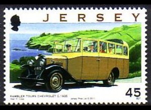 Jersey Mi.Nr. 1530 Transportwesen: Omnibusse, Ramblers Tours Chevrolet (45)
