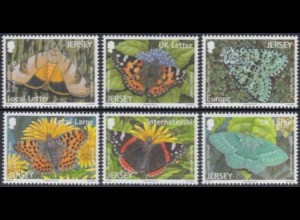 Jersey Mi.Nr. 1634-39 Schmetterlinge (6 Werte)
