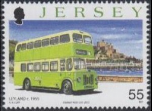 Jersey Mi.Nr. 1719 Omnibusse, Leyland um 1955 (55)