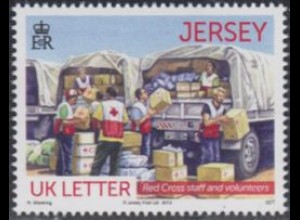 Jersey Mi.Nr. 1730 150Jahre Rotes Kreuz, Verteiliung von Hilfsgütern (-)