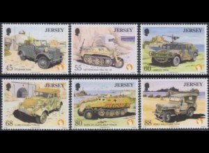 Jersey Mi.Nr. 1757-62 Militärfahrzeuge (6 Werte)