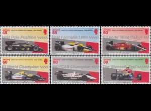 Jersey Mi.Nr. 1769-74 Nigel Mansell, Automobilrennfahrer (6 Werte)