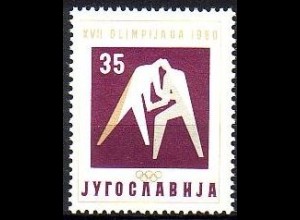 Jugoslawien Mi.Nr. 912 Olympische Spiele Rom 1960, Ringer (35)