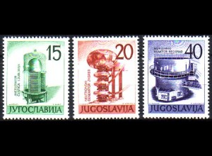 Jugoslawien Mi.Nr. 927-29 Ausstellung für Kernernergie (3 Werte)