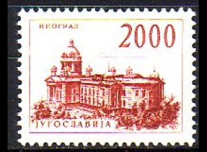 Jugoslawien Mi.Nr. 989 Freim., Volksversammlung Belgrad (2000)
