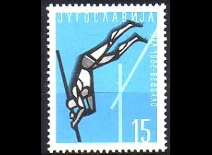 Jugoslawien Mi.Nr. 1016 Europ. Leichtathletik Meistersch. Stabhochspringer (15)