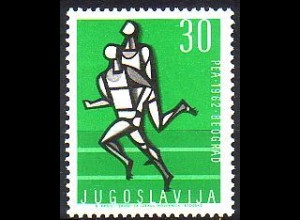 Jugoslawien Mi.Nr. 1018 Europ. Leichtathletik Meistersch. Läufer (30)