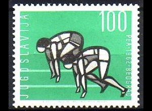 Jugoslawien Mi.Nr. 1021 Europ. Leichtathletik Meistersch. Läuferinnen (100)