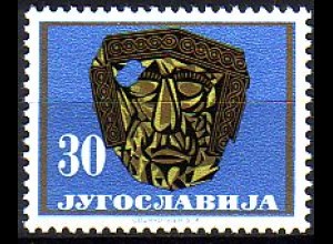 Jugoslawien Mi.Nr. 1027 Kunst, Goldene Maske (30)
