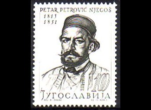 Jugoslawien Mi.Nr. 1068 Persönlichkeiten, Fürst Petar Petrovic Njegos (100)