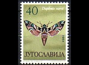 Jugoslawien Mi.Nr. 1071 Schmetterlinge, Oleanderschwärmer (40)