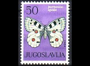 Jugoslawien Mi.Nr. 1072 Schmetterlinge, Apollofalter (50)