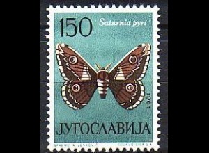 Jugoslawien Mi.Nr. 1073 Schmetterlinge, Nachtpfauenauge (150)