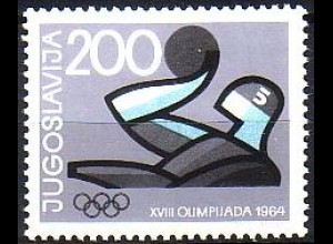 Jugoslawien Mi.Nr. 1081 Olympische Sommerspiele Tokio 1964, Wasserball (200)