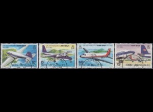 Jungferninseln Mi.Nr. 436-39 Fluggesellschaft AIR BVI, Flugzeuge (4 Werte)