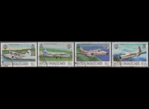Jungferninseln Mi.Nr. 456-59 200Jahre Luftfahrt, Flugzeuge (4 Werte)