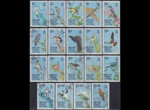 Jungferninseln Mi.Nr. 500-18 I Freim.Vögel, Jahreszahl 1985 (19 Werte)