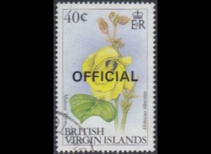 Jungferninseln Dienstmarke Mi.Nr. 40 Blüten, Hibiscus tiliaceus (40)