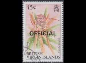 Jungferninseln Dienstmarke Mi.Nr. 41 Blüten, Bromelia pinguin (45)