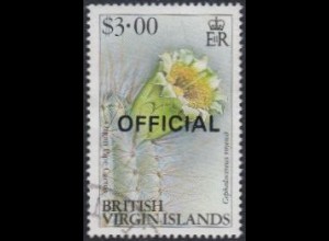 Jungferninseln Dienstmarke Mi.Nr. 45 Blüten, Cephalocereus royenii (3)