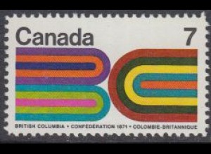 Kanada Mi.Nr. 485 Zugehörigkeit British Columbia's zum Dominion of Canada (7)