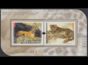 Kanada Mi.Nr. Block 78 Großkatzen, Puma und Leopard
