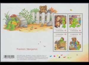 Kanada Mi.Nr. Block 158 Kinderbücher, Schildkröte Franklin/Benjamin