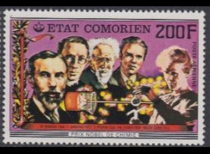 Komoren Mi.Nr. 350 75J.Nobelpreis, Chemie, u.a. Marie Curie (200)